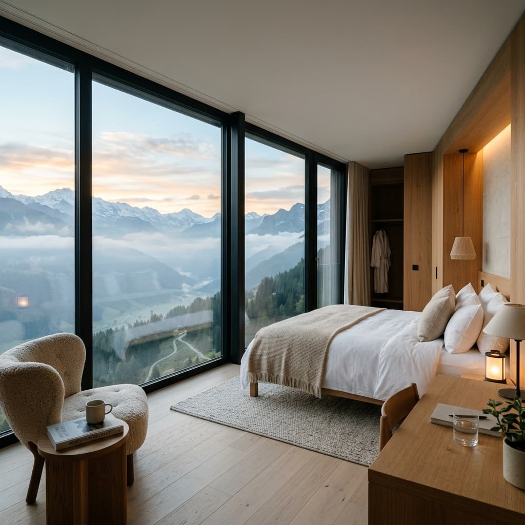Panoramic valley view from the Premium Valley Room